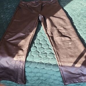 Black Faux Leather Pants